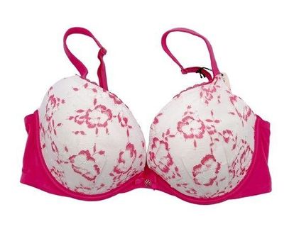 Victoria's Secret NEW Body by Victoria Push-Up Bra White Hot Pink Lace Size  34DD - $29 New With Tags - From Megan