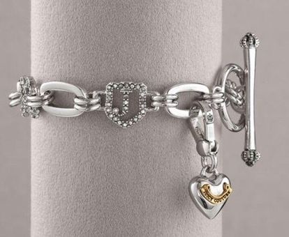 Juicy couture silver charm bracelet