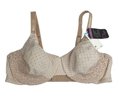 NWT Olga Luxury Lift Full Figure Coverage Nude Polka Dot Bra Size undefined  - $20 New With Tags - From Tailored