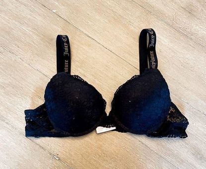 Juicy Couture Black Lace Push Up Bra Size 36B - $18 - From Bennett