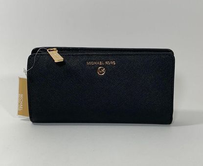 Michael Kors Jet Set Large Wallet in Black