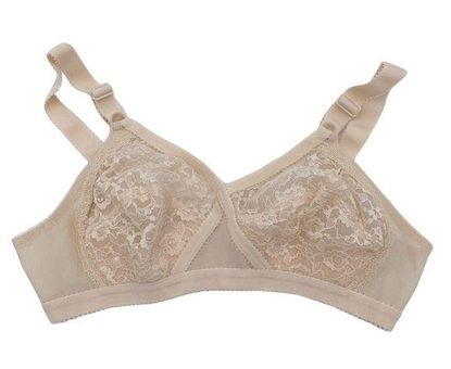 Vintage Playtex Cross Your Heart Bra 120 Beige Lace Women's