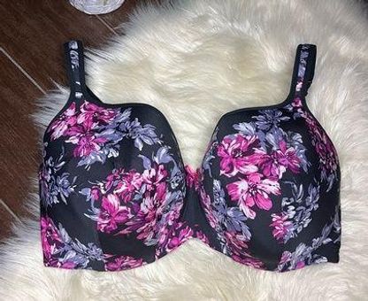 Cacique floral lightly lined balconette bra sz 44H - $30 - From Blue