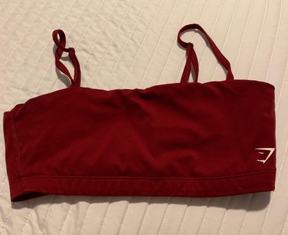 Gymshark Bandeau Sports Bra - Burgundy