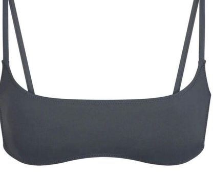 SKIMS Swim Micro Scoop Bikini Top Gray Size M - $34 (10% Off Retail) New  With Tags - From Maddie