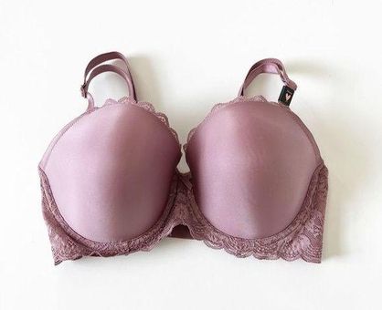 Victoria's Secret Lined Demi Mauve Lace 34DDD Bra Uplift Underwire Support  New Pink Size undefined - $34 New With Tags - From Molly