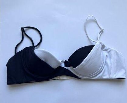 LaQuan Smith Two-Tone Swimsuit top black and white size XS - $67