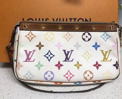 Louis Vuitton MultiColor Pochette White - $1140 - From Kaitlynn