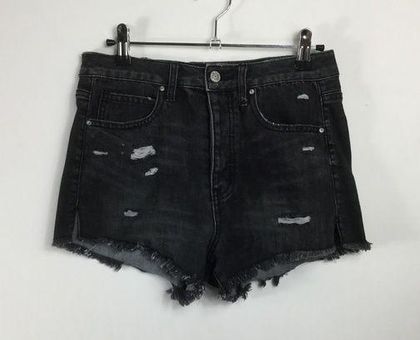 RSQ Vintage High Rise Distressed Girls Denim Shorts