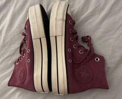 Converse Suede Platform High top Red Size - $75 (16% Off Retail) - From Emilee Converse Suede Platform High top Red Size - $75 (16% Off Retail) - From Emilee