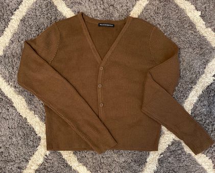 brown brandy melville cardigan