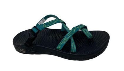 Chacos Chaco Zong Ecotread Stitch Teal Sandal Size 8 39 From