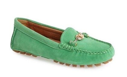 Coach Arlene Green Suede Turnlock Driver Moccasin Loafers Retail: $130 EUC   - $48 (63% Off Retail) - From Sarochka