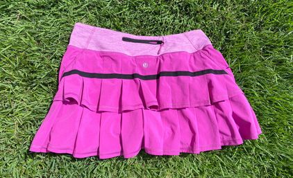 Lululemon Women's Run Pace Setter Running Ruffle Tennis Skirt