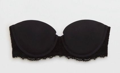 Aerie Lace Bandeau Bralette In Black