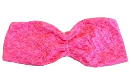 Aerie Size Medium Pink Lace Bralette Bandeau Bra - $15 - From Allison