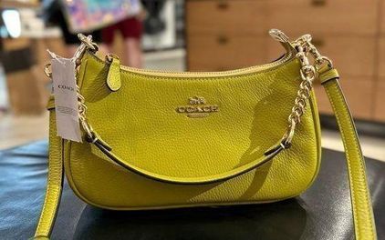 NWT Coach Teri Shoulder Bag pebble leather CA209