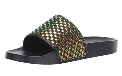 Katy Perry The Jimmi Iridescent Pool Slides Black Size 8 34