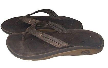 Chaco Leather Sandals 9 Thick Sole Comfort Outdoor Durable Classic flip  flop