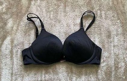 Victoria's Secret Black Double Strap Adjustable Bra Black Size