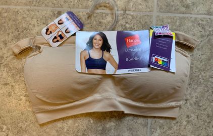 Hanes NWT Med Beige Bandini Bra Tan - $20 (33% Off Retail) New