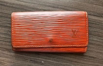 Vintage Louis Vuitton Long Wallet Epi Leather Brown