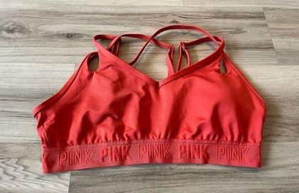 PINK - Victoria's Secret L Strappy Sports Bra Size L - $19 - From Pascal