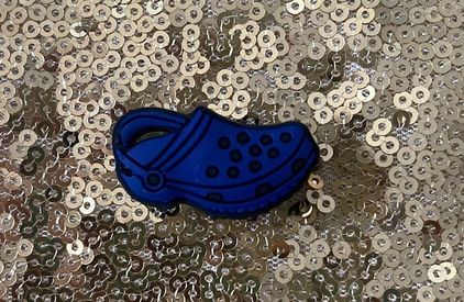 Croc charms, dark blue croc - $3 - From Cait