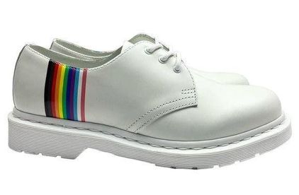 Dr. Martens Men's 1461 for Pride, White Smooth, 8