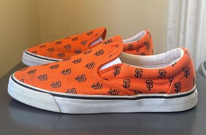 San Francisco Giants MLB Ladies Canvas Logo Slip-On Shoes