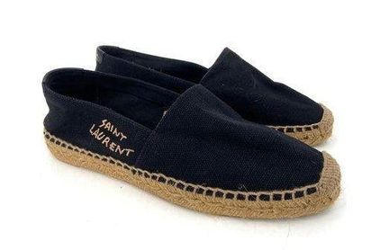 Saint Laurent Black Canvas Espadrilles