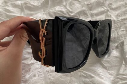 Saint Laurent Black SL M119 Blaze Sunglasses