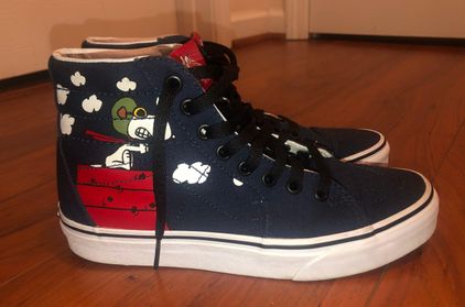 Vans snoopy clearance high tops