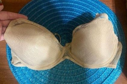 Natori Size 32DD Nude Lace Bra with Adjustable Straps - $8 - From Morgan