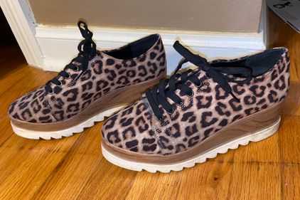 qupid leopard sneakers