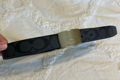 Coach Signature Buckle Cut To Size Reversible Belt, 38 Mm for men