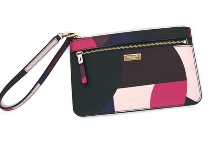 Kate Spade Wristlet Laurel Way Geo Spotlight Tinie Wallet Color Block Black  Pink Multiple - $48 - From Max