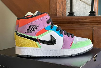 multi color jordan
