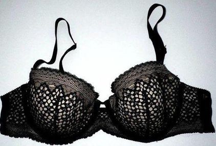 DKNY Women's Bra Nightfall Crochet Balconette Bra DK2027 36C Size undefined  - $11 - From Christine