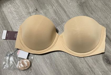 Calvin Klein Calvin Kelvin Strapless Push Up Bras. Tan Size 34 C