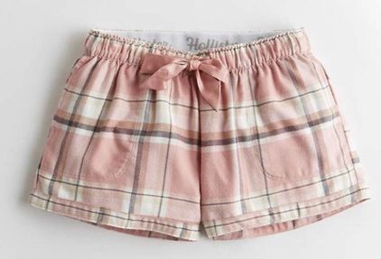 Hollister Mid Rise Flannel Sleep Short 