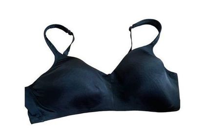 Cacique Satin No-Wire black bra 46DD Size undefined - $24 - From