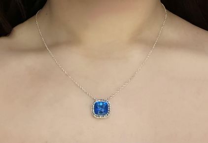 Pandora Sapphire Necklace Best Sale, 51 