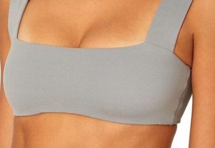 We Wore What Gray Bandeau Bra Top Size Large new nwt - $25 New With Tags -  From Lauren