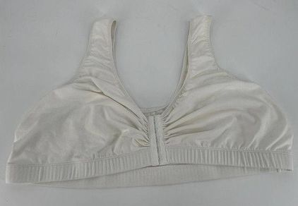 Decent Exposures Original Un-Bra Sz 48E White Front Closure Scoop