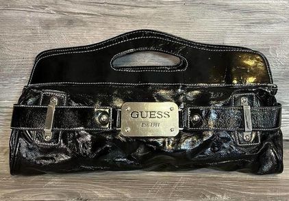 GUESS Satin Clutch Handbags | Mercari