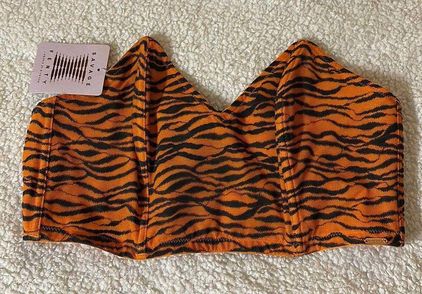 Savage x fenty Tiger Stripe Bralette Orange Size 2X - $17 (51% Off Retail)  New With Tags - From Jada