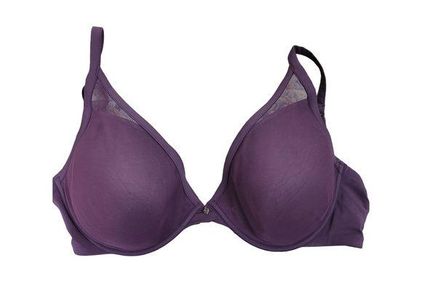 Thirdlove Classic Contour Plunge Bra in Plum Purple Mesh 32H Size