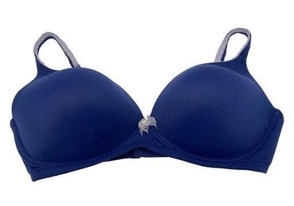 Victoria's Secret Body by Victoria No Wire Lightly Lined Bra Navy Blue Size  38DD - $19 - From Annette