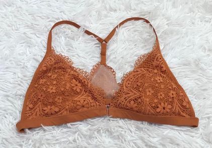 Burnt Orange Lace Racerback Bralette